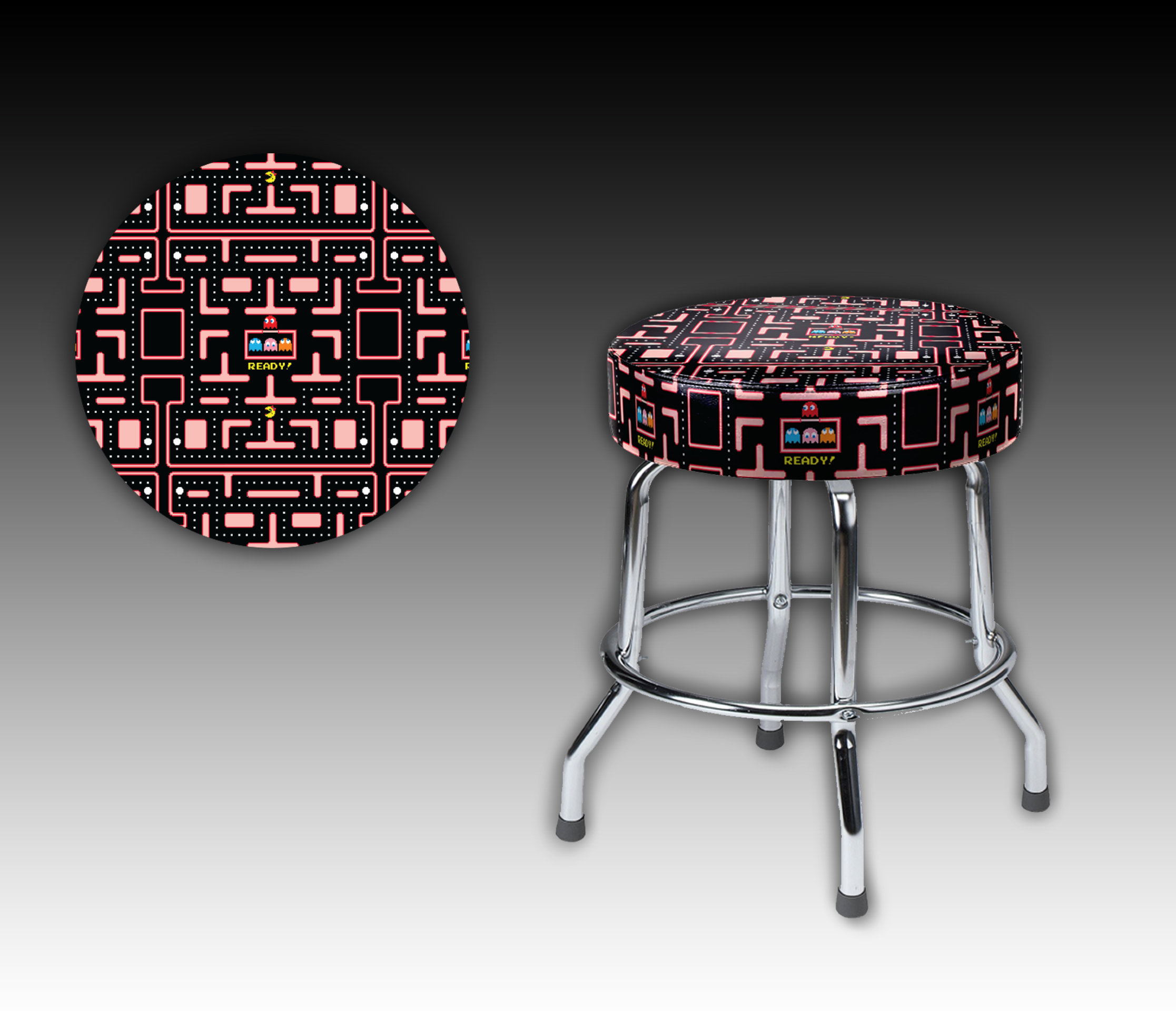 Ms.PAC-MAN 19" BARSTOOL "MAZE"
